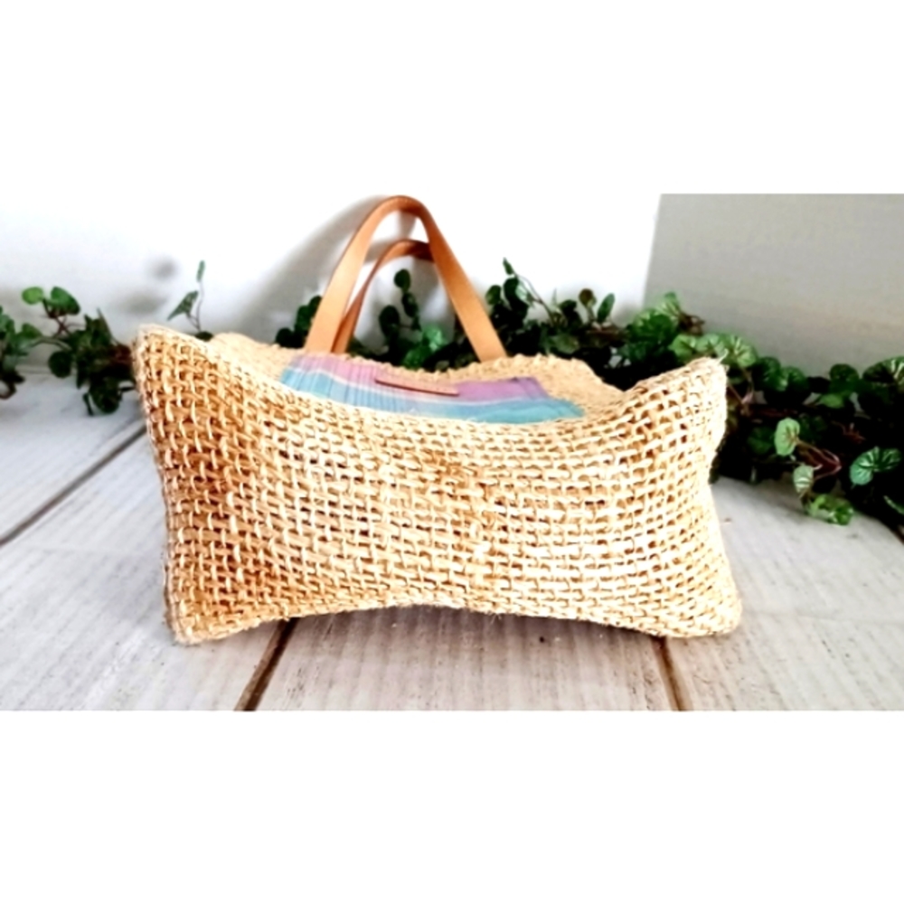Ralph Lauren Tan Mini Bag with Multicolor Patch - Picture 6 of 15